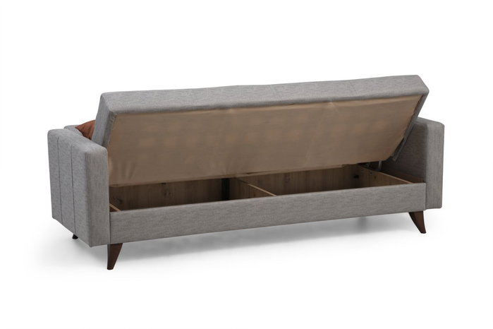 Atelier Del Sofa Polya Sofá Cama de 3 Plazas Gris Claro Atelier Del Sofa Polya Sofá Cama de 3 Plazas Gris Claro